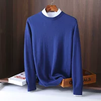 Узоры вязаный oversized свитер, плотный круглый воротник, удобная ткань, стиль отдыха, размеры S–XXXL