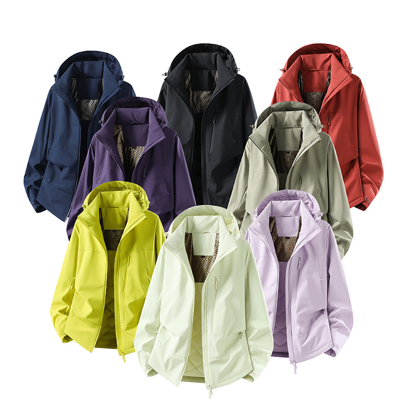 Autumn and winter fashion: matching thickened, warm, and windproof cotton jackets for couples, suitable for outdoor activities, featuring graphene technology for temperature retention