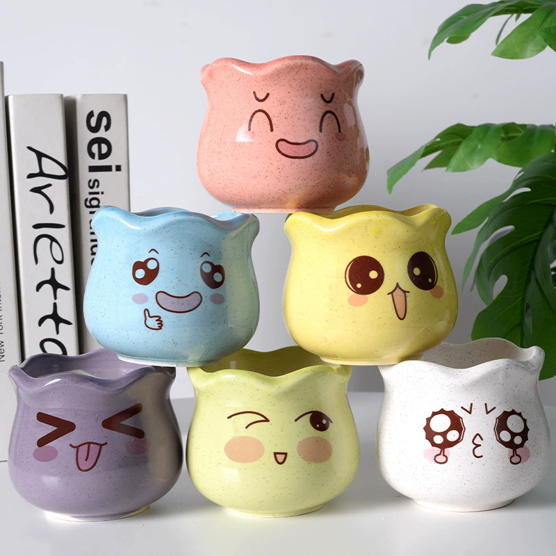 Мультяшная милая table flowerpot, (Cross-border trading), кактус