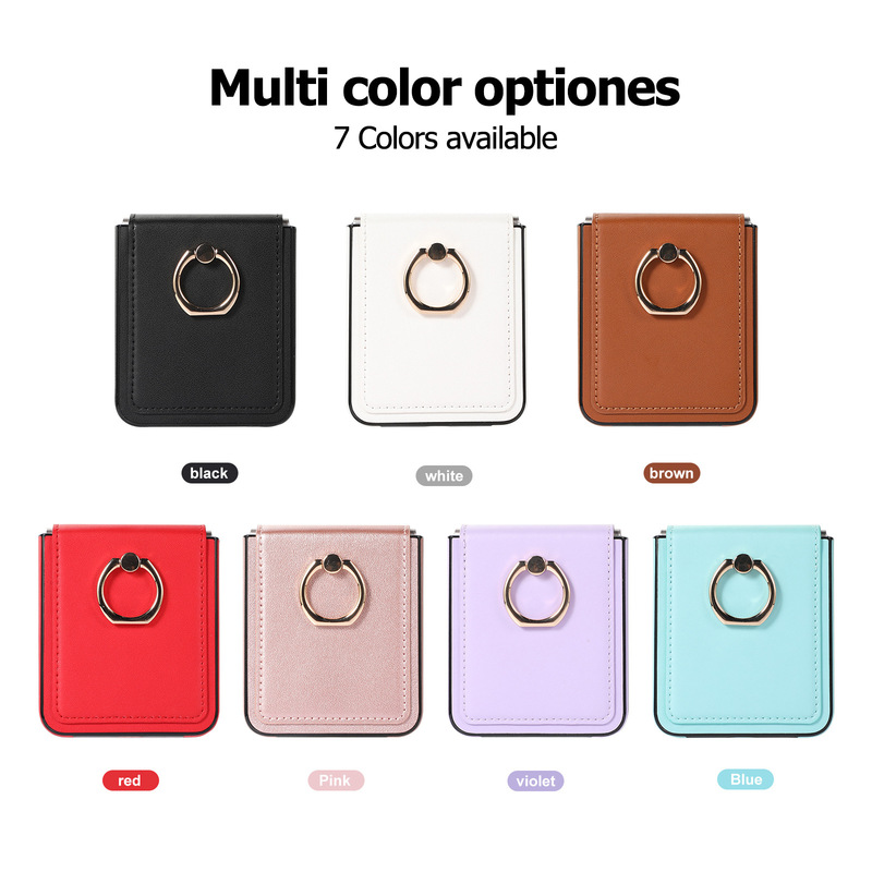 Z Flip 50% off Foldableing Mobile Phone Leather Case Suitable for Samsung Flip 3 Anti-Fall Protective Cover Ring Mobile Phone Case Creative Z Flip 50% off Foldableing Mobile Phone Leather Case Suitable for Samsung Flip 3 Anti-Fall Protective Cover Ring Mobile Phone Case Creative