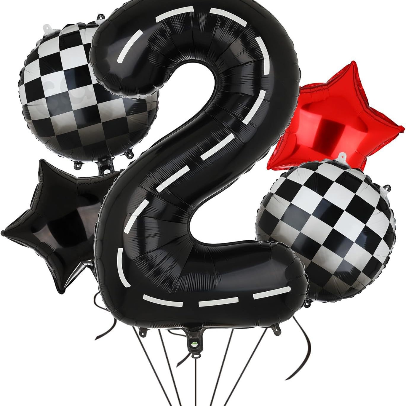 Casco neumático rayas digitales combinación de globos 40 pulgadas decoración de fiesta de cumpleaños infantil digital venta caliente transfronteriza image 16