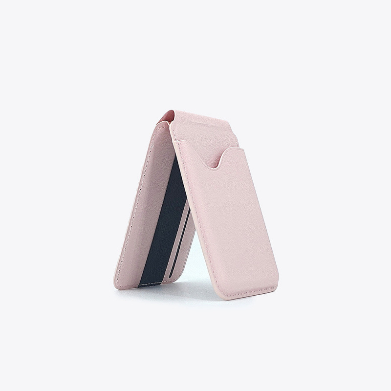 Aplicable a Apple iPhone 16 promox pivote barras PU goma fuerte tarjeta de succión magnética plegable bolsas de soporte de flip