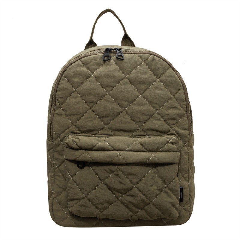 Bolso de las mujeres 2024 nuevo estilo coreano las mujeres diamante bordado hilo mochila moda casual color sólido viaje