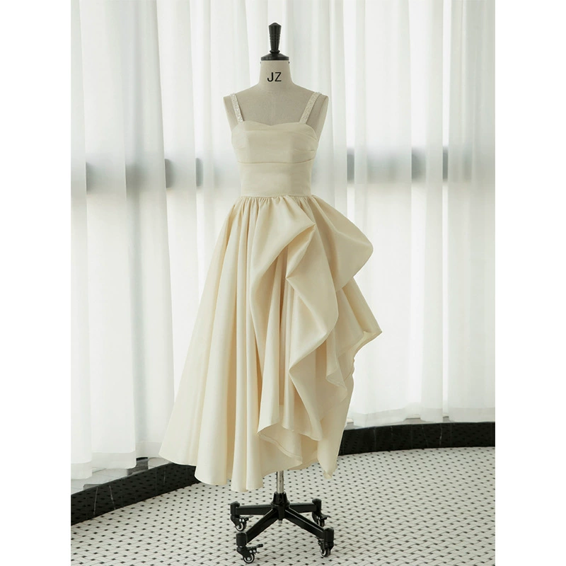 Белое Slip Dress, вечернее платье, французский стиль, для подростков