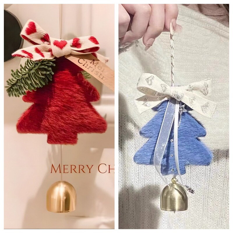 Cross-Border Internet-Famous Christmas Tree Bell Ornaments, Hanging Bells, Christmas Decorations, Doorbell Hangings, Christmas Car Hangings, Couple Gifts