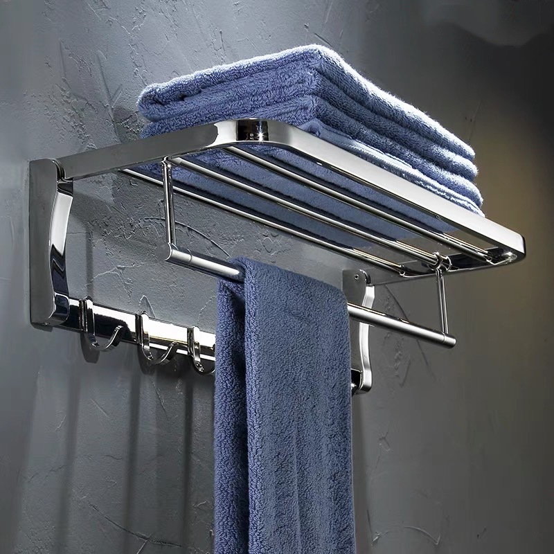 Bathroom Towel Rack 304 Stainless Steel Foldableing Towel Rack Bathroom Toilet Wall Hanging Rack Foldableable