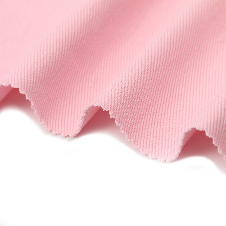 Tienda de tela en línea 265gsm tela orgánica de color sólido Twill fábrica textil proveedor al por mayor