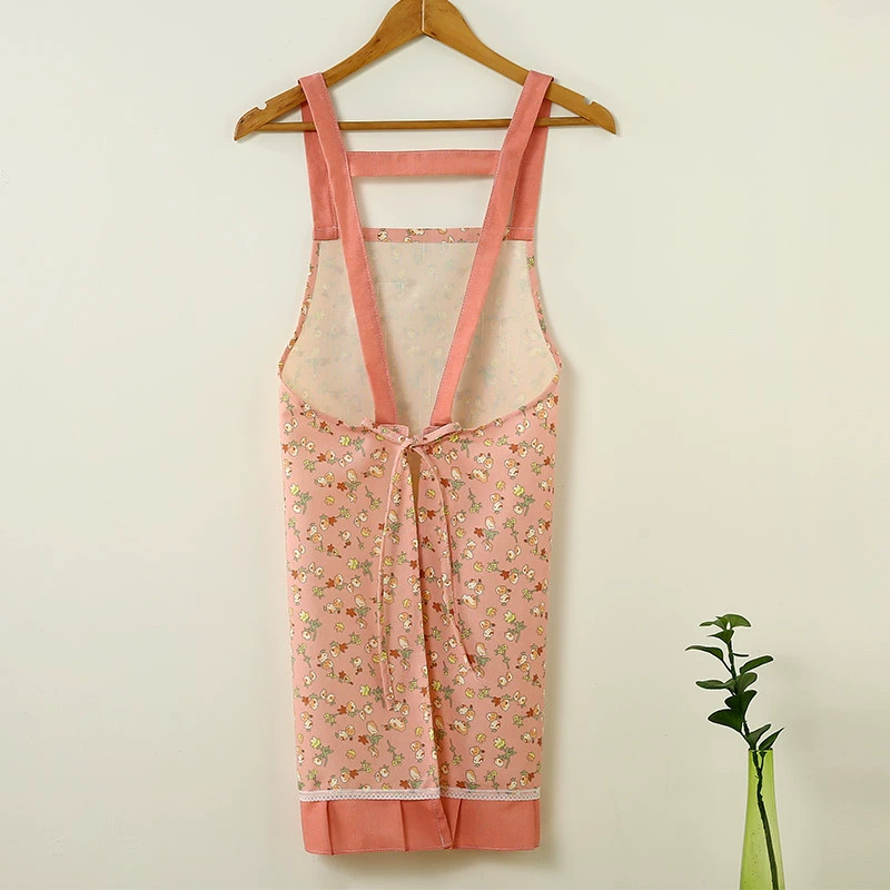 Новые floral склады летом, рукав без манжет, домашняя работа, готовка кухня, приготовление, пропитка пятна беспорядка