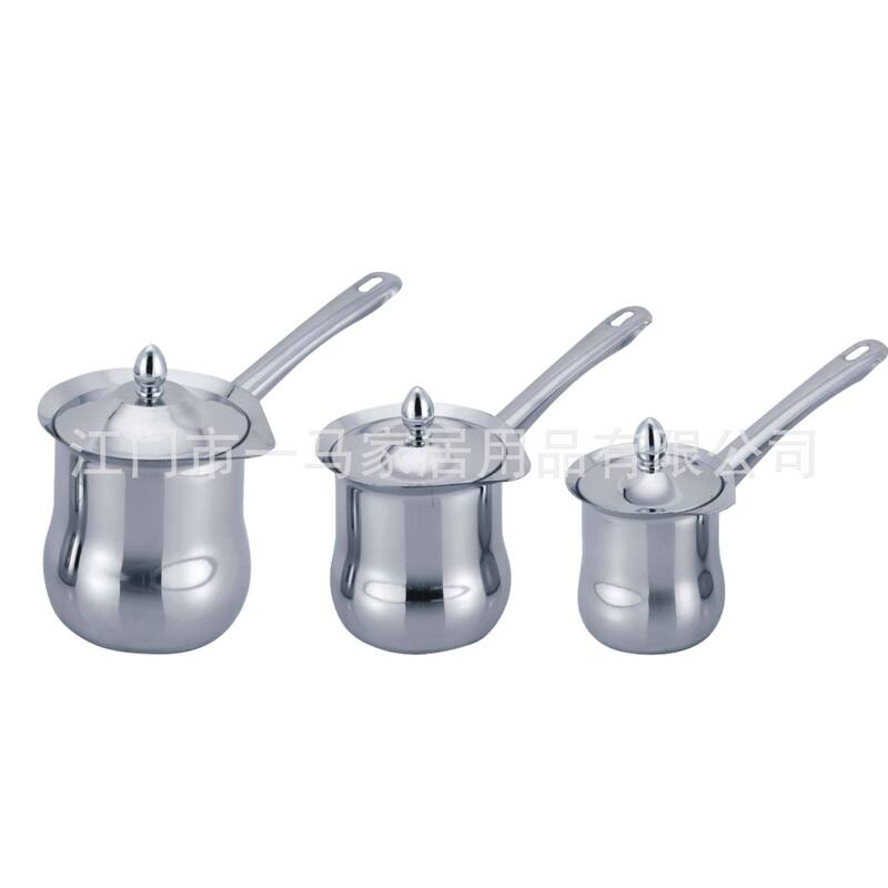 Classic Middle Eastern Arabic Turkish Milk Pot Stainless Steel Single-Handle Milk Boiler Single-Handle Milk and Coffee Maker Classic Middle Eastern Arabic Turkish Milk Pot Stainless Steel Single-Handle Milk Boiler Single-Handle Milk and Coffee Maker