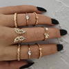 Ring, design set, jewelry with pigtail, European style, trend of season, wholesale