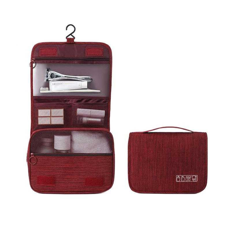 Nueva bolsa de lavado de viaje de tela Oxford bolsa de almacenamiento de maquillaje de moda simple bolsa de lavado de almacenamiento doméstico portátil para mujer