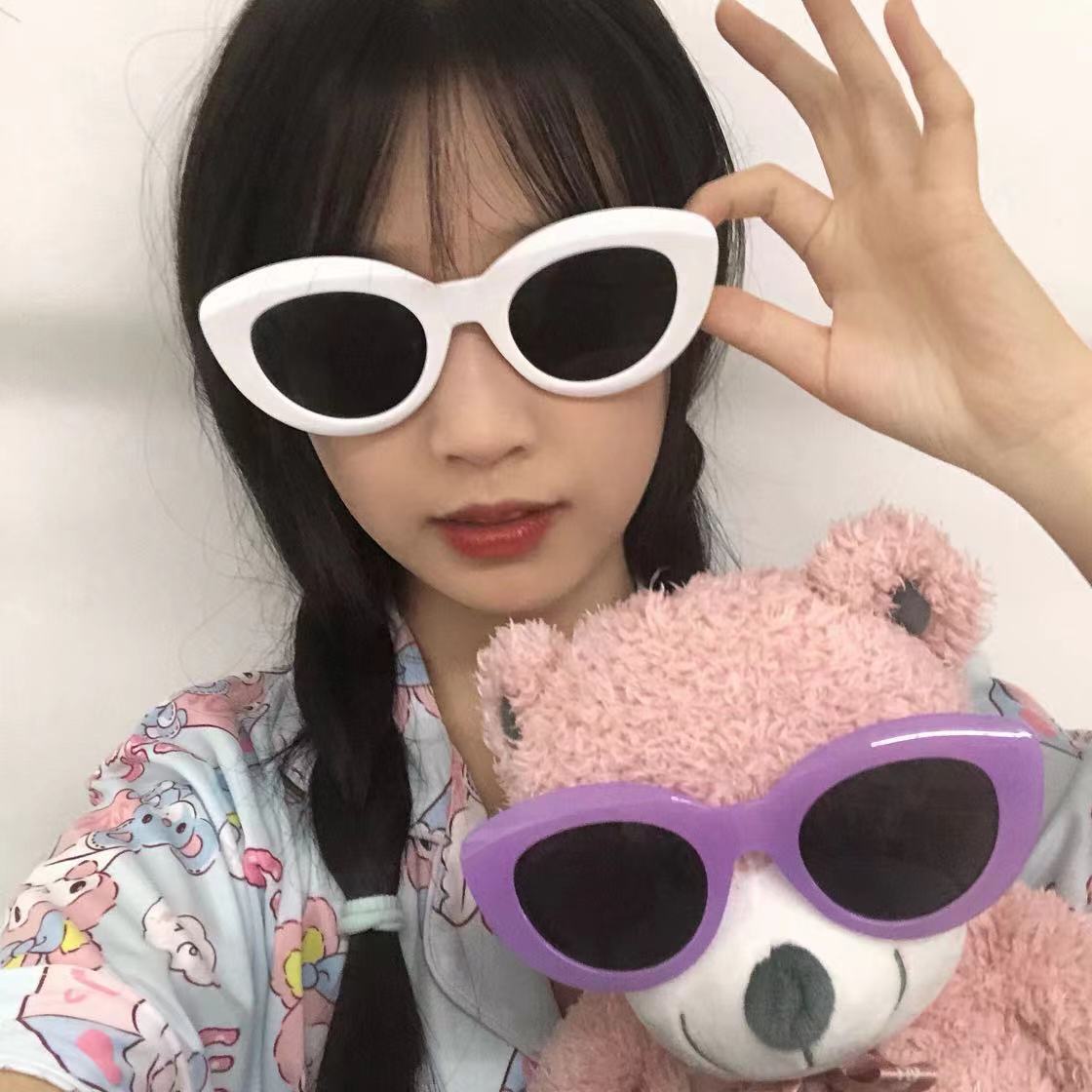 Nuevo ojo de gato retro gafas de sol hombres y mujeres de comercio exterior europeo y americano gafas de sol coreanas fábrica al por mayor