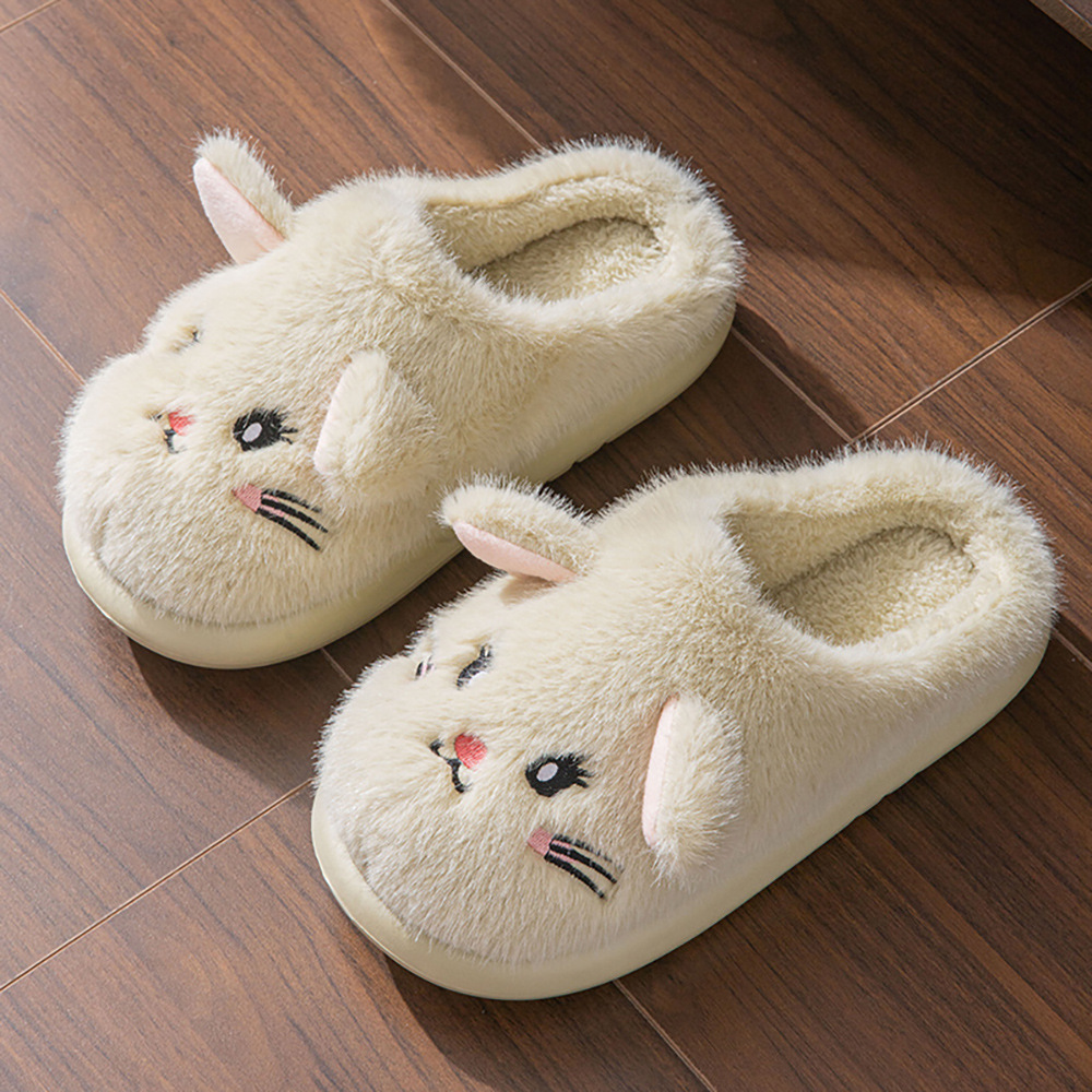 2026 nuevas zapatillas de algodón para gatos para mujeres en el hogar de dibujos animados más zapatillas de peluche calientes zapatillas de algodón para hombres