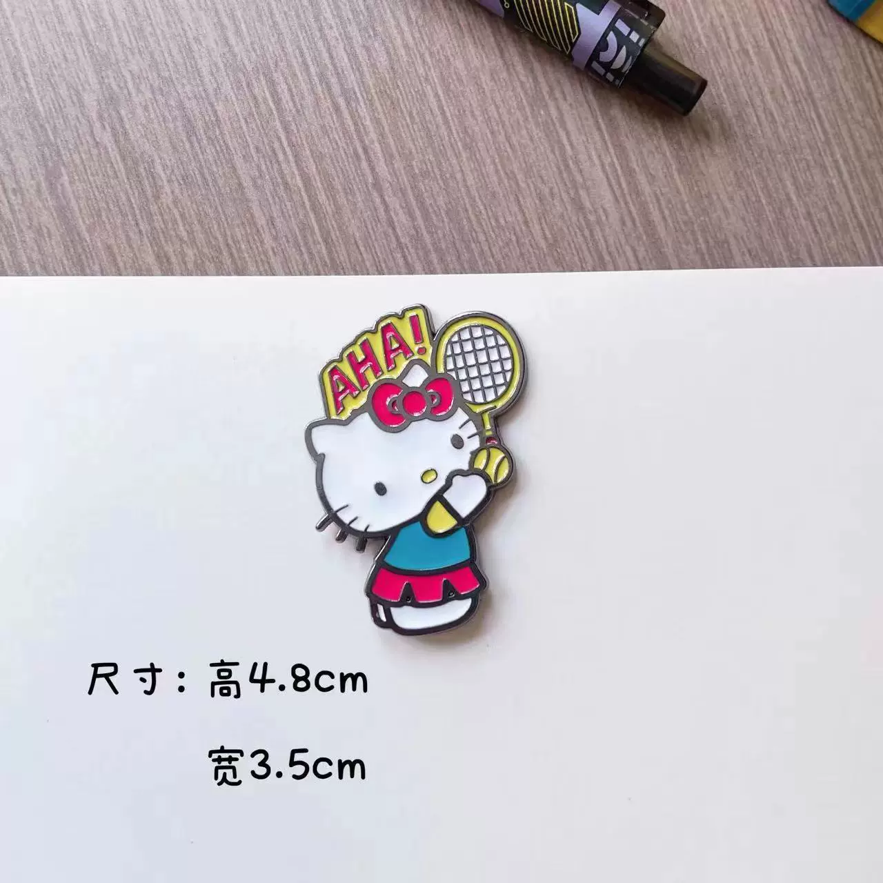 Брошь (Sanrio) Cute Cartoon Metal Badge, цинковый сплав, 6.3×5.27 см, 13 г, детский аксессуар