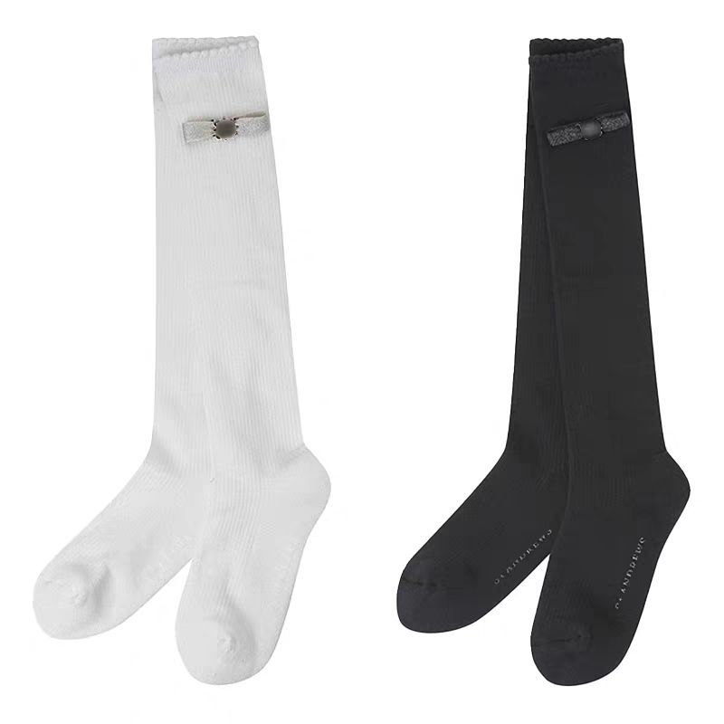 2025 Autumn and Winter Korean Original Bow Golf Socks Golf Women's Over-The-Knee Casual Long Sports Socks