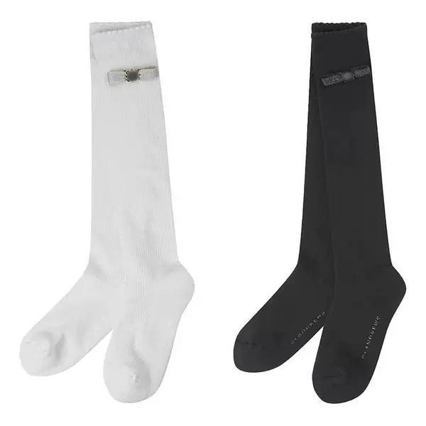 2025 Autumn and Winter Korean Original Bow Golf Socks Golf Women's Over-The-Knee Casual Long Sports Socks