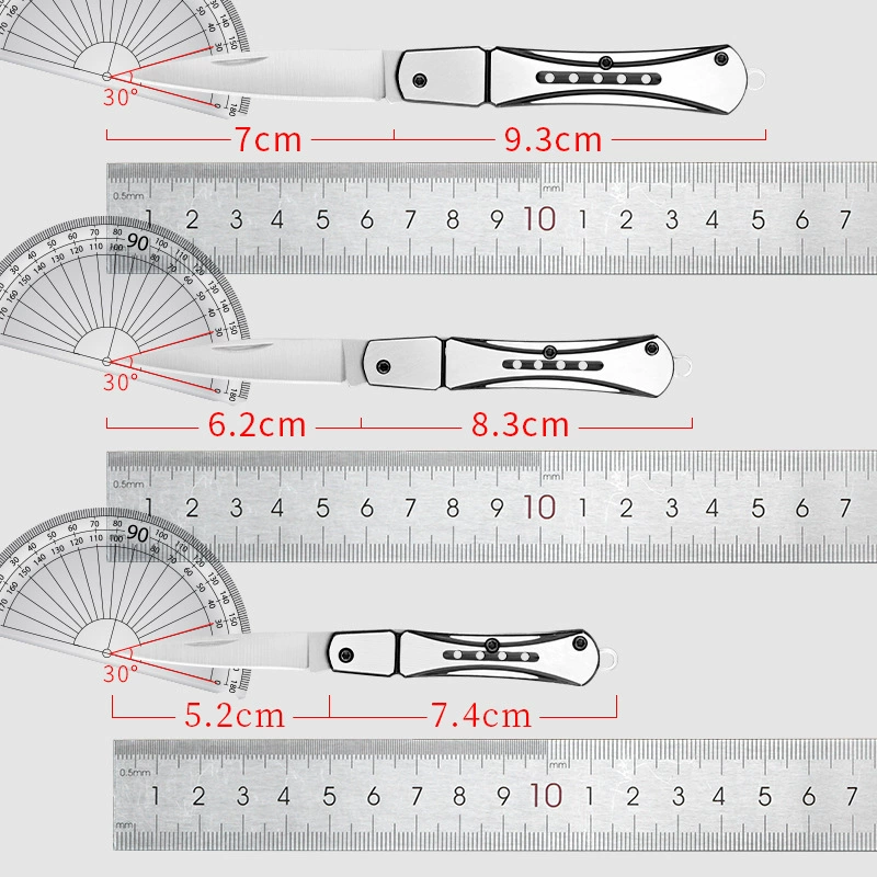 Sharp small handheld pocket knife stainless steel