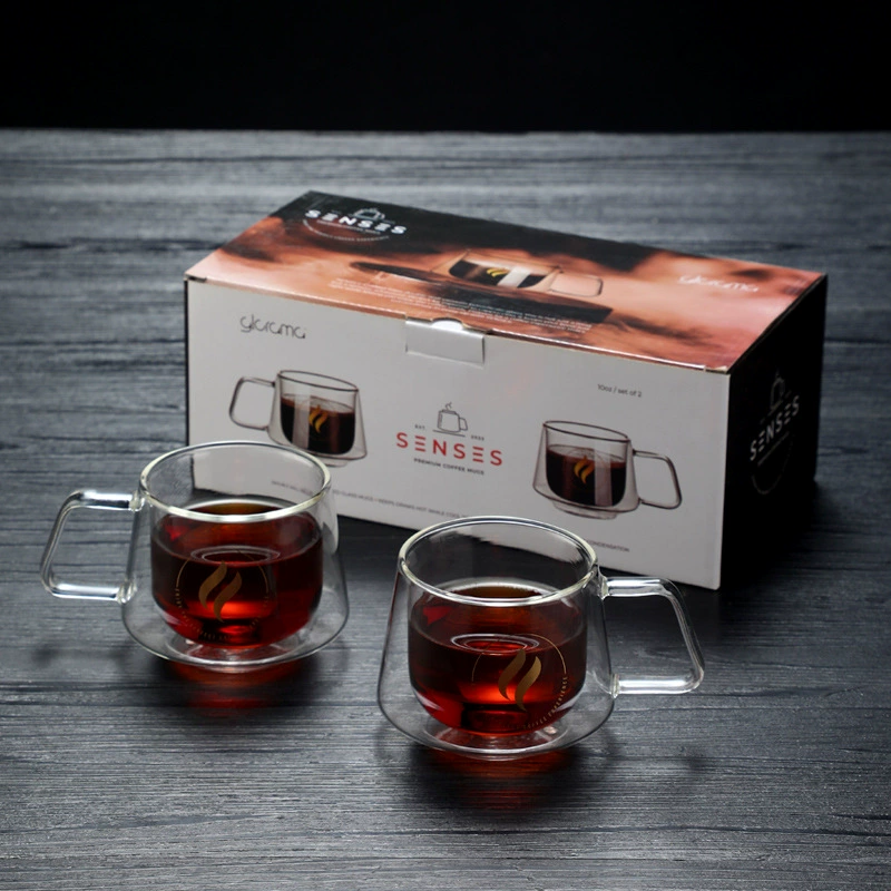 瀛都 Glass coffee transparent tea cup from pearl, increased thickness