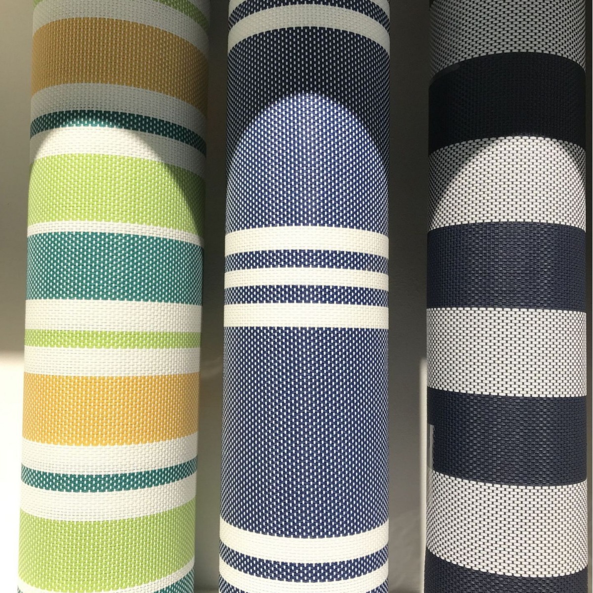 特斯林条纹布 pvc塑胶网  箱包布透气网布面料