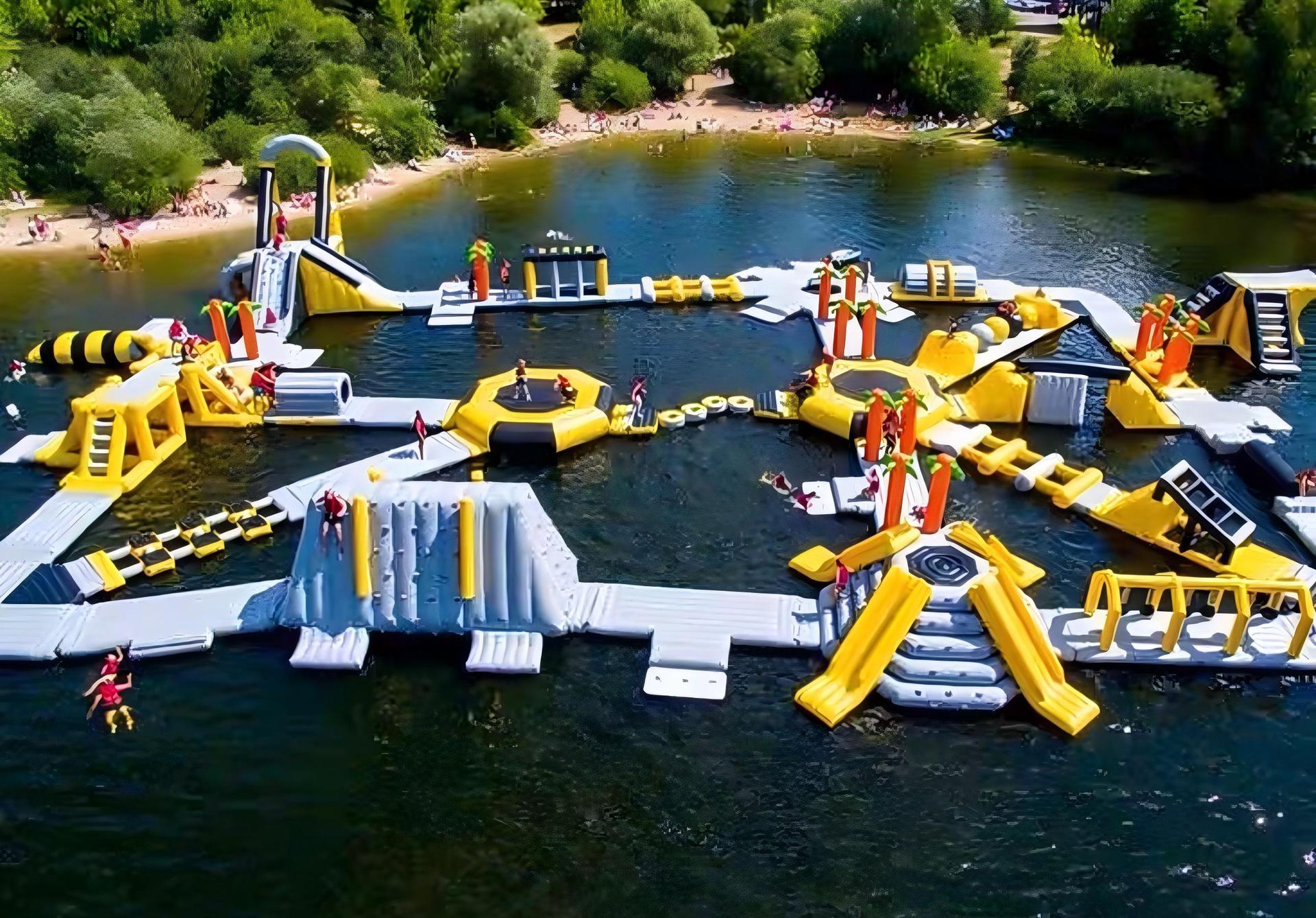 Agua inflable, castillos inflables, accesorios, juguetes para niños personalizados, inflables, al aire libre, gran lago, agua, agua, agua