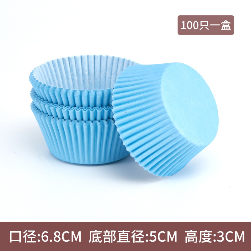 Hot sale pastel de papel a prueba de aceite 100 paquetes de postre de alto rendimiento pastel de nieve niang base de papel de horneado tazas