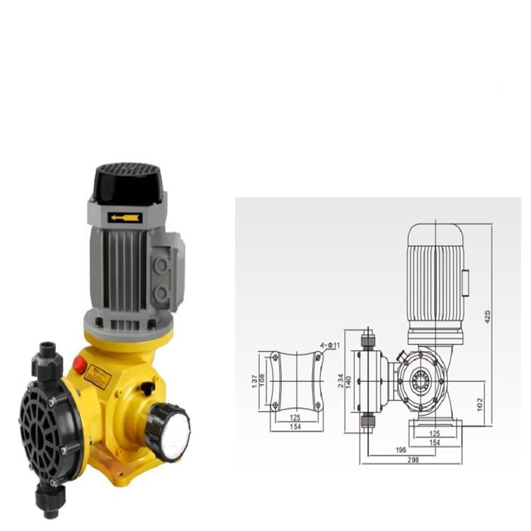 防爆机械隔膜式计量泵 型号:DJZ 25/0.5  库号：M341100
