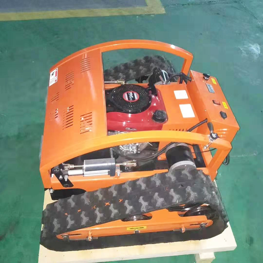 遥控履带式汽油割草机 农用果园杂草除草机剪草机 园林草坪修剪机