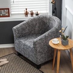 BG54批發小單人沙發套罩全包套半圓弧形兒童蓋布墊卡座獨單個沙發
