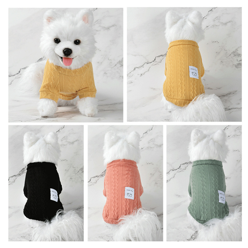 New pet sweater factory direct supply autumn and winter cat and dog clothes cat dog wool sweater foreign trade cross-border