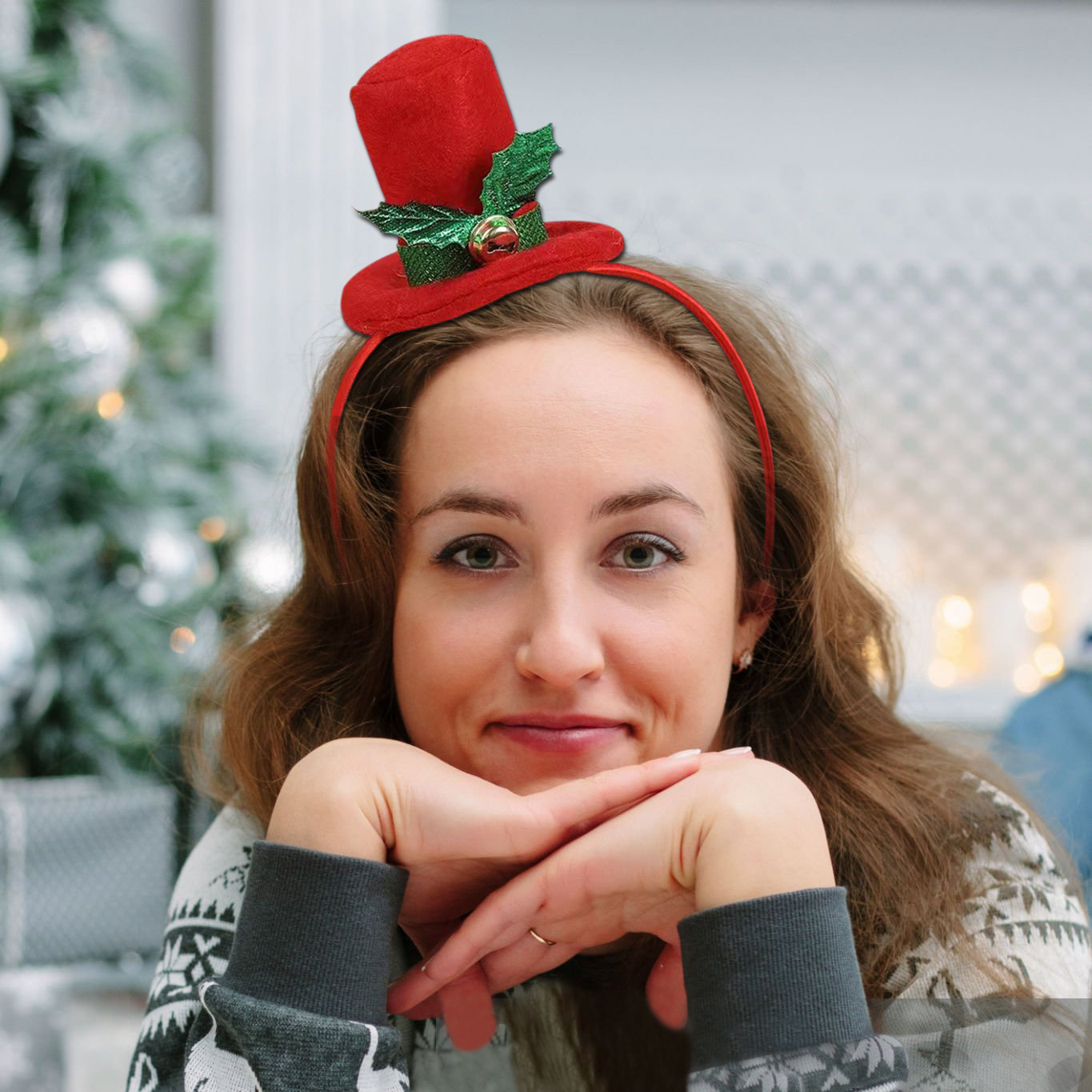 Sombrero de Navidad transfronterizo, banda de pelo