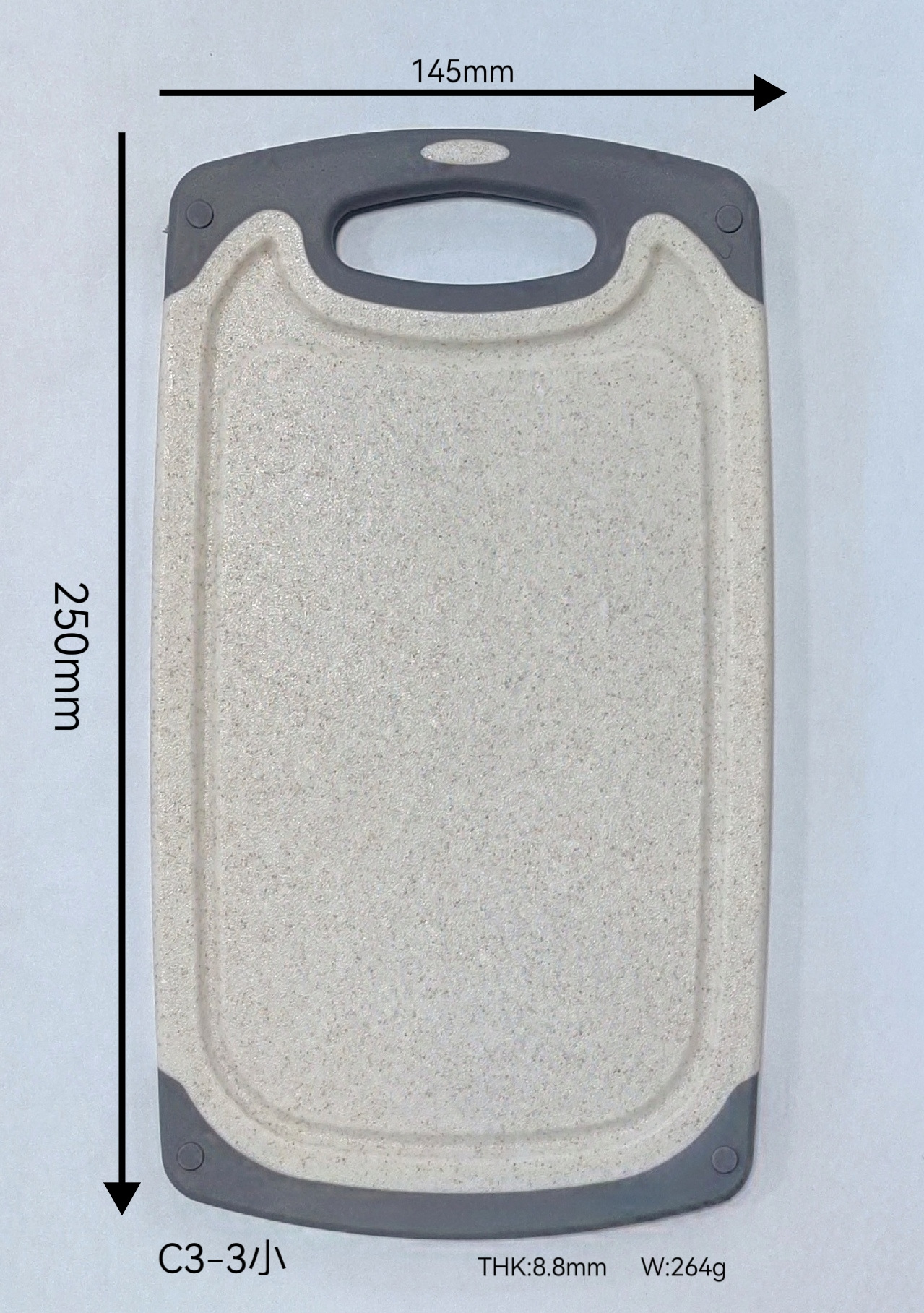 Nueva tabla de cortar de paja de trigo en stock, tabla de cortar de plástico, tabla de cortar de frutas simple para cocina, tabla de cortar pequeña estilo japonés y coreano, juego de tres piezas al por mayor