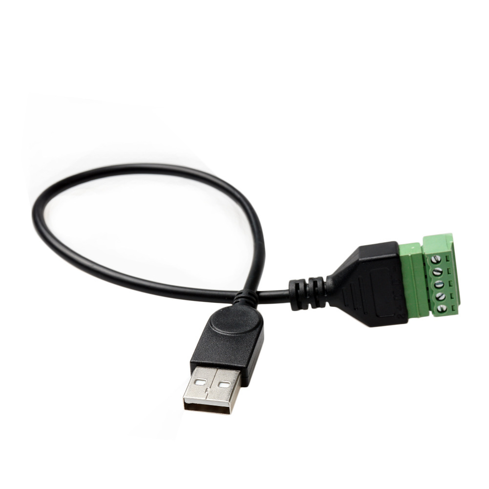 免焊锡USB 绿色端子连接器USB AM公 绿色免焊端子连接线0.3m-阿里巴巴