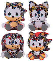 跨境新品modern索尼克 Sonic the Hedgehog Sonic plush 毛绒玩具|ru