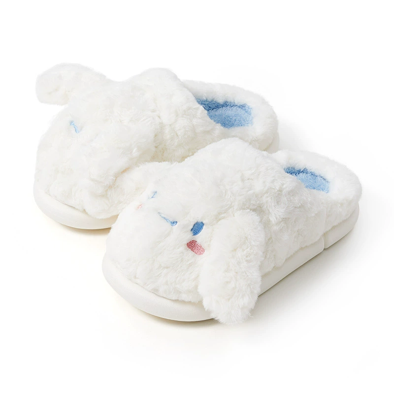 Плюшевые тапочки (Hello Kitty) — зимняя тёплая, нескользящие, размеры для детей 170–220 мм