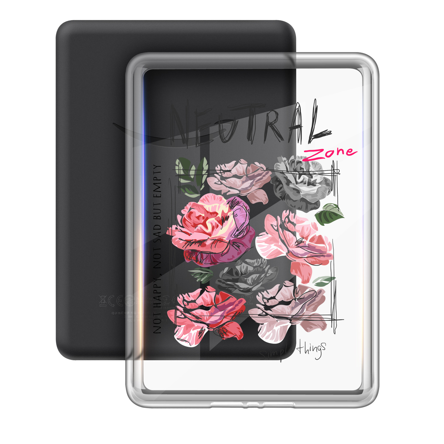 Aplicable en stock para 2024 Kindle Paperwhite6543 acrílico transparente caja protectora pintada caja única