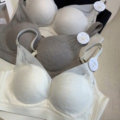 新型20214天然绢糸超柔滑らかで快適な抗菌下着女性の軽いプラスチック効果的な調整型ブラジャー