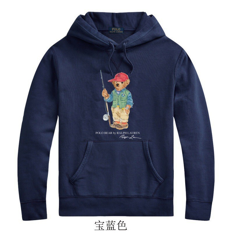 Spring Polo Bear hooded Ralph Lauren bear sweatshirt for men, winter pullover hooded fleece outerwear Spring Polo Bear hooded Ralph Lauren bear sweatshirt for men, winter pullover hooded fleece outerwear