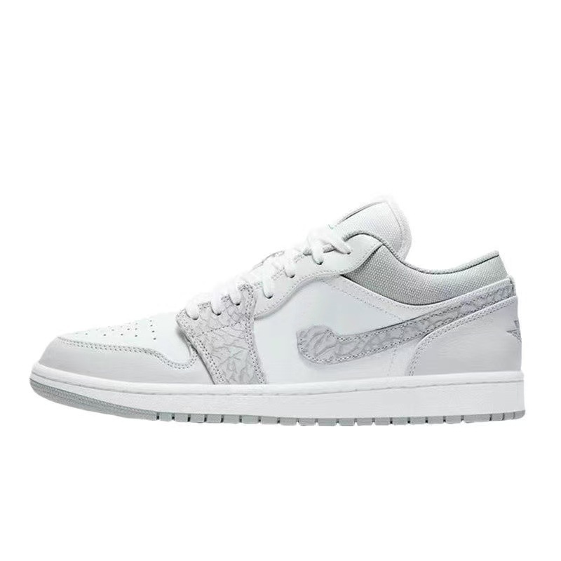 莆田純正 AJ1Low 紳士靴ロートップスニーカー黒と白のつま先スモークグレー Joe 1 ハイバージョンカジュアルシューズ女性のモカ|undefined
