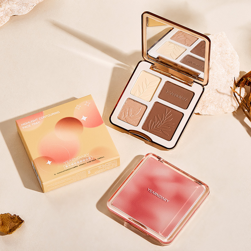 向往日記高光修容面部綜合盤  提亮清透水光韓味氛圍感高光