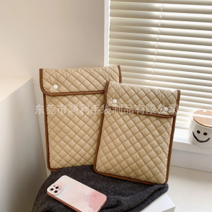 K-Style Ins Embroidery Thread Anti-Fall iPad Inner Bag 11inch Tablet Storage Protective Cover 13inch Laptop Bag