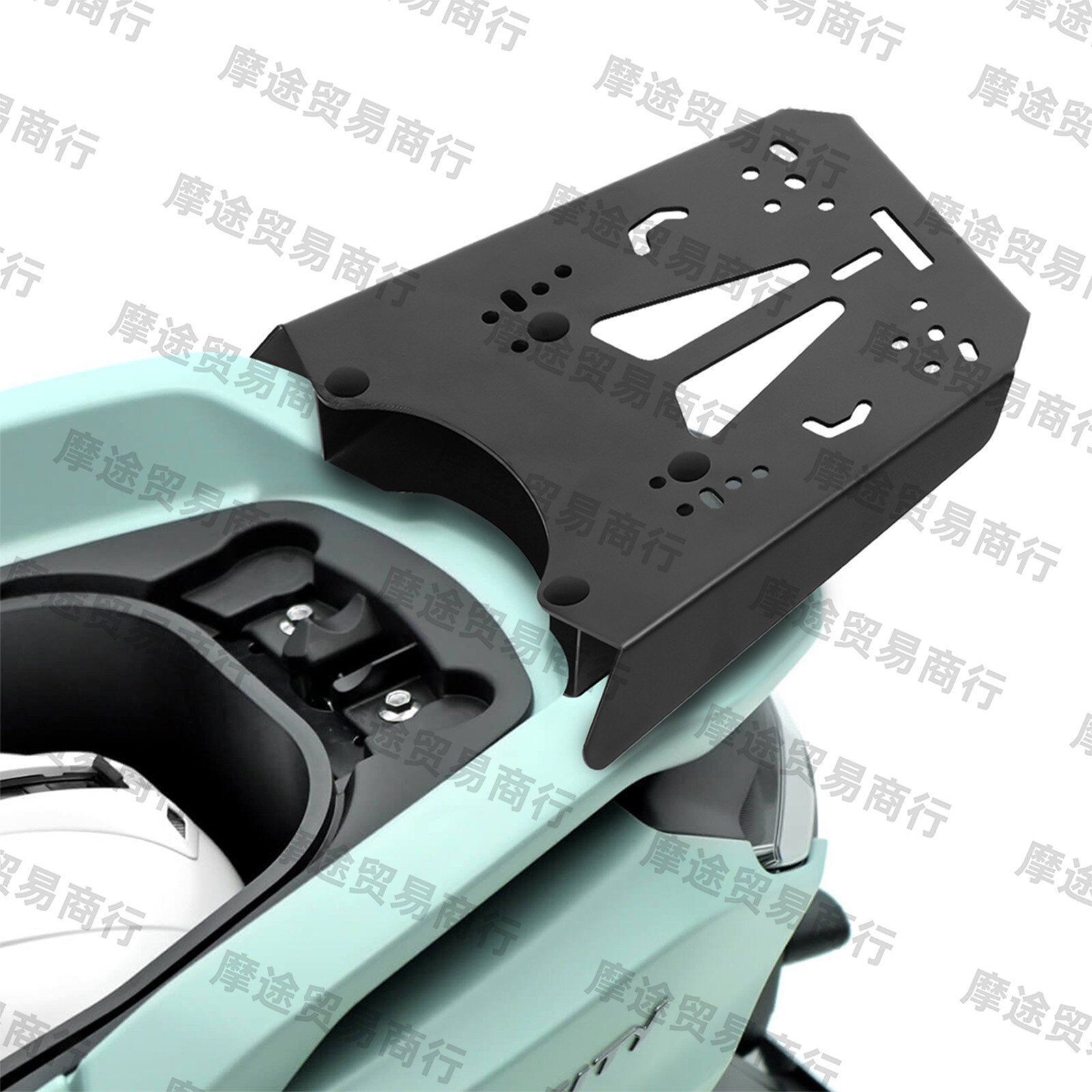 Suitable for Yamaha Tricity modified tail box bracket, carbon steel rear rack with a load capacity of 15KG, motorcycle tail rack
