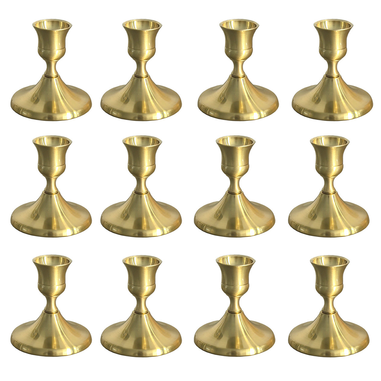 Adornos de candelabros pequeños simples de estilo europeo Navidad San Valentín luz de velas Cena Sentido de ambiente Candelabros Decoración de bodas