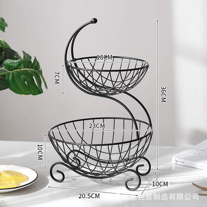 Plato de frutas Sala de estar Aperitivos domésticos Plato de colocación Cesta de frutas multicapa Plato de frutas de oficina Plato de frutas Salón de belleza Plato de frutas