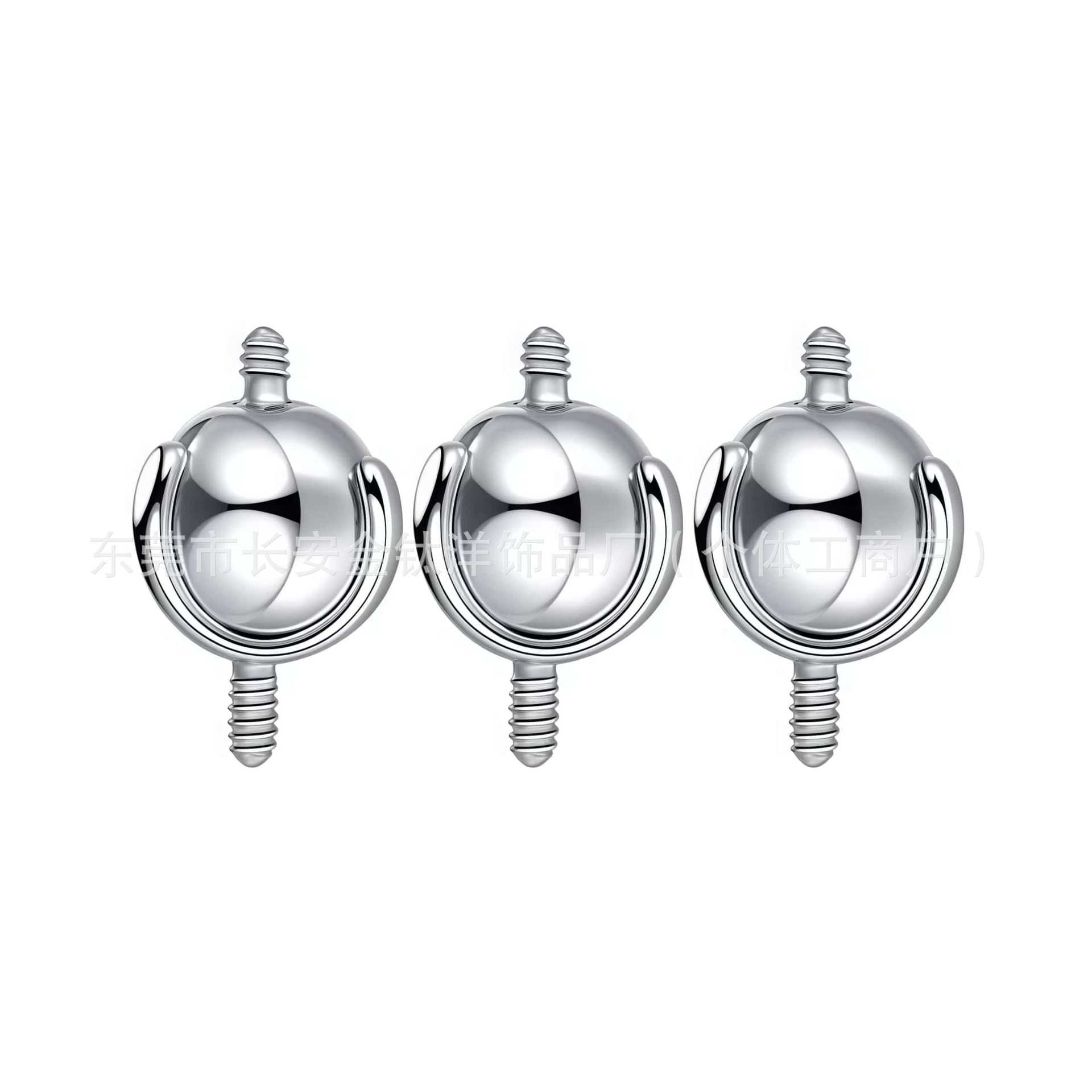 Pointed titanium steel lip stud product view