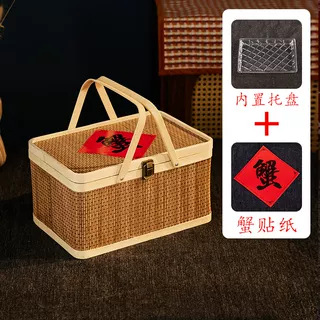 2Коричневый 30*20*16 с наклейкой-крабом и подносом; 30*20*16