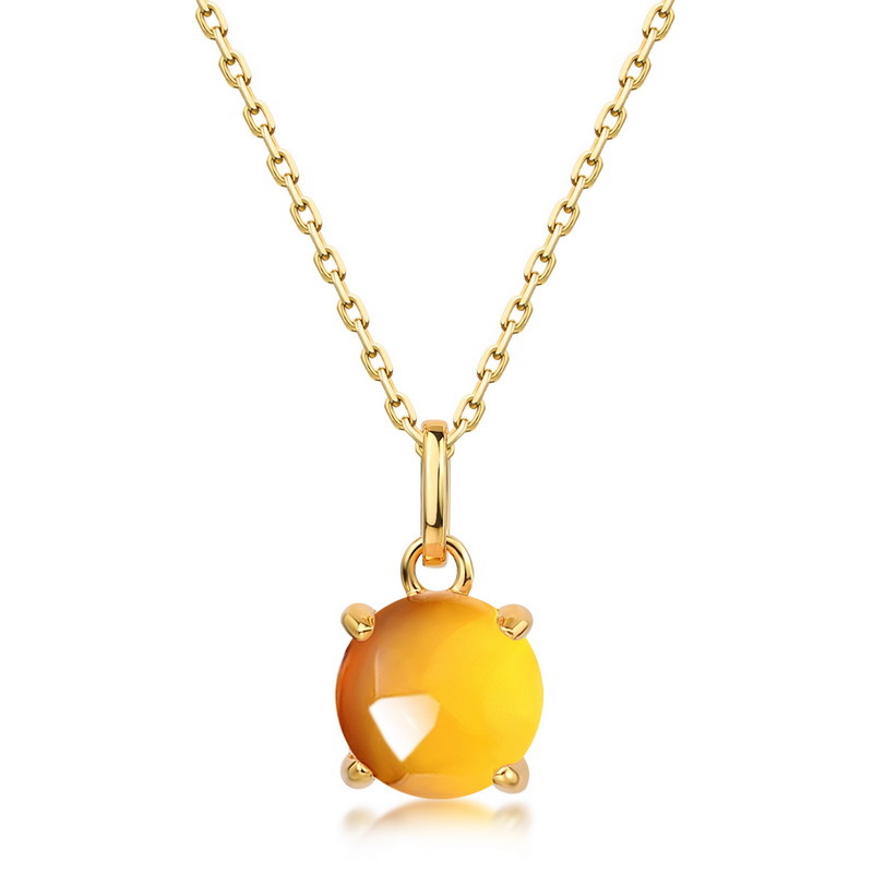 Colgante de tesoro de color de caramelo simple de lujo ligero transfronterizo S925 con cara de huevo de garra de plata Colgante de diamante de color multicolor personalidad de moda