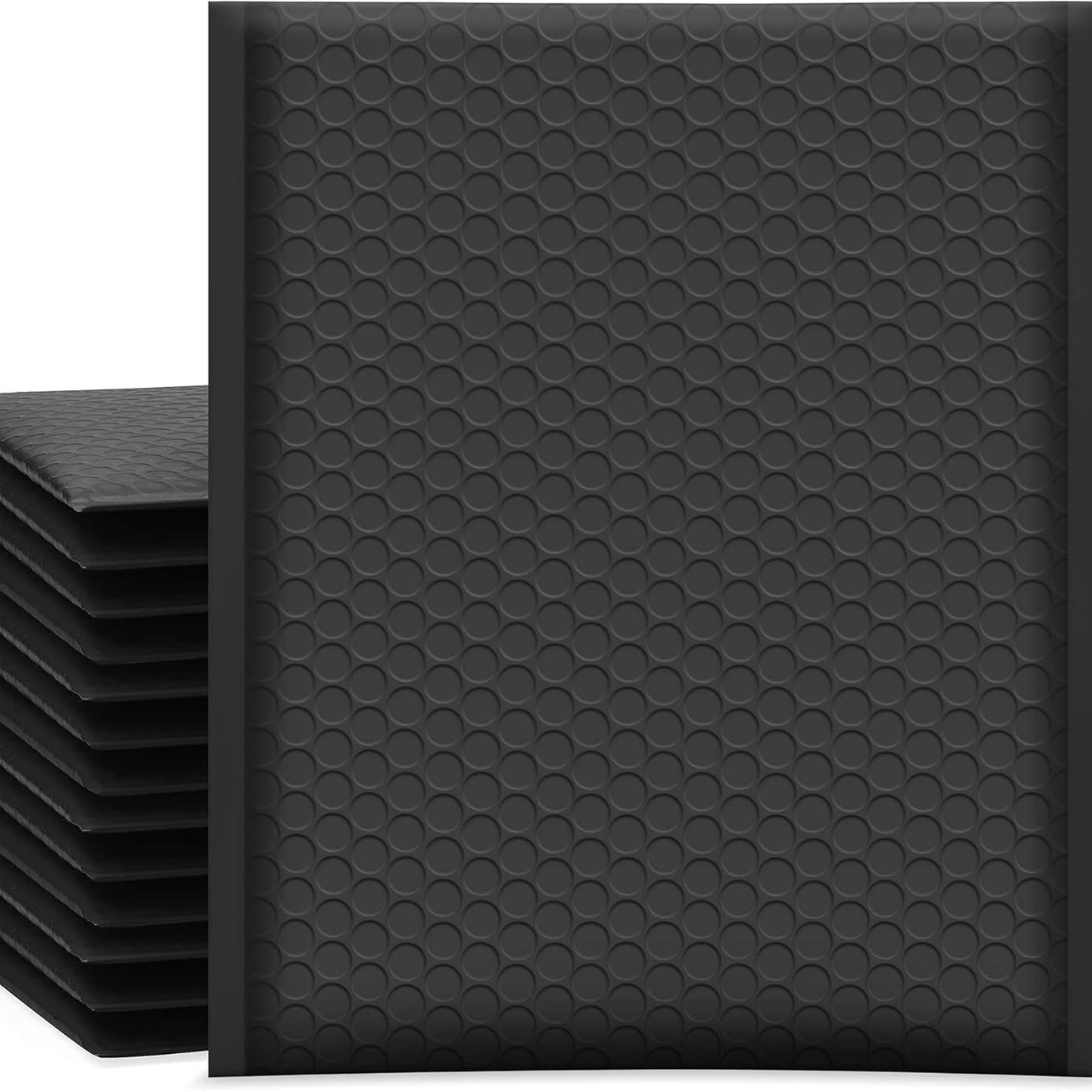 亚马逊气泡邮寄袋黑色聚酯填充自封运输信封防水运输包装小型企业