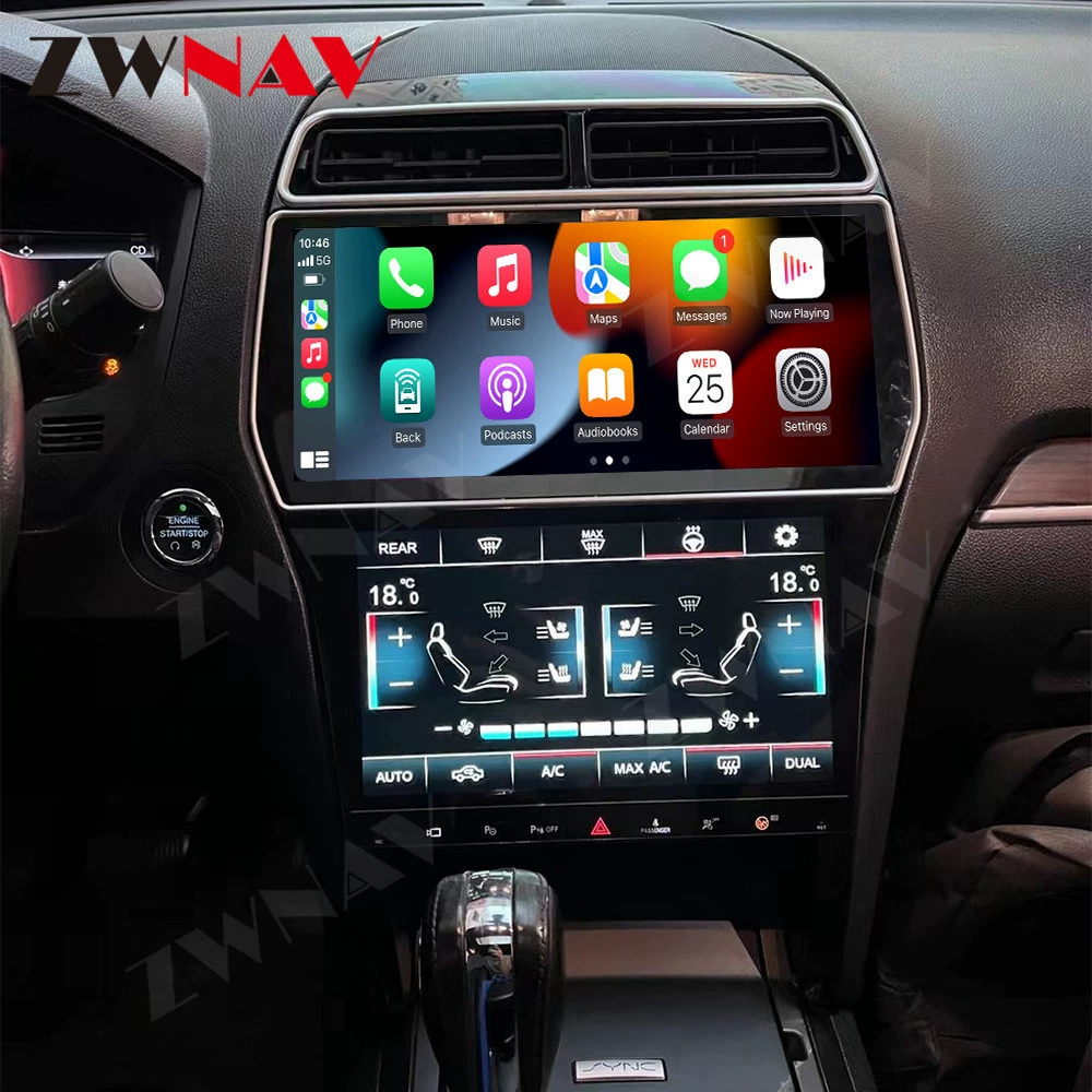 Применимо к Ford Explorer Старый Новый Android интеллектуальное центральное управление большим экраном HD-навигация с реверсивным изображением универсальная машина