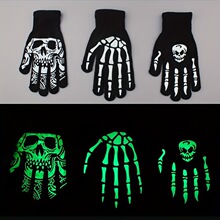E 72999 Halloween funny fingerless gloves ��ʥ�ڸ�ְ�ָ����