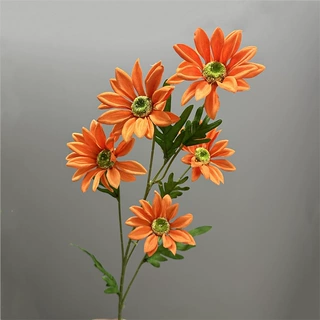 仿真5头小野菊假花烟花菊婚庆婚礼堂花材小菊花路引插花摄影道具